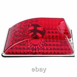 10pcs Red Top Roof Cab Marker Light Cover Lens for 2003-2009 Hummer H2 SUV SUT