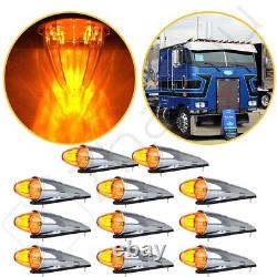 11X 390mm 17Diodes Torpedo Big Rig Truck Mid Roof Cab Marker Clearance Light