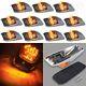 11pcs Amber 7 Led Cab Marker Top Running Clearance Light For Super Duty Truck