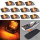 11pcs Amber 7 Led Cab Marker Top Running Clearance Light For Super Duty Truck