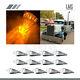13x 17diodes Clear/amber Led Torpedo Mid Roof Big Rig Top Running Light For Mack
