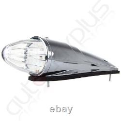 13X 17 Diodes Clear/Amber Led Torpedo Roof Big Rig Top Running Light Fit Mack
