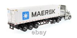 150 scale Peterbilt 579 Day Cab Tractor with40' Refrigerated Container- DM71069