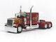 1/64 Dcp /first Gear Candy Red Wflames Peterbilt 379 Tractor Show Cab O/o