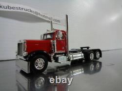 1/64 DCP RED/BLACK PETERBILT 379 DAY CAB With WALINGA FEED TRAILER 34115