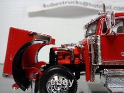 1/64 DCP RED/BLACK PETERBILT 379 DAY CAB With WALINGA FEED TRAILER 34115