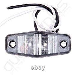 20pcs Clear Lens Amber 17LED Cab Marker Lights + 4pcs Side Marker for Trailer