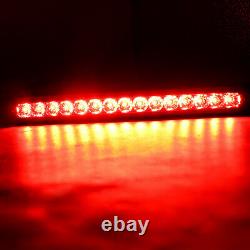 2PCS 10 15 LED Red Sealed Trailer Truck RV Stop Tail Rear Brake Turn Light Bar