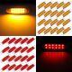 40pcs Amber Red 12 Led Ultra-thin Side Marker Clearance Light Peterbilt-style
