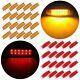 40pcs Side Marker Clearance Light 12led Panel Under Cab For Peterbilt Red Amber