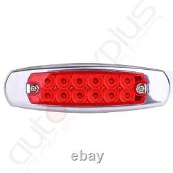 40x Red Amber for Peterbilt Side Marker Light 12 LED truck pickup light