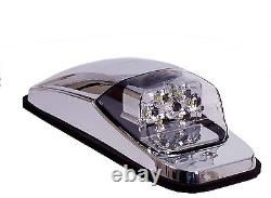 5 Kenworth Peterbilt Roof Cab Marker Light LED in Amber/Clear Lens