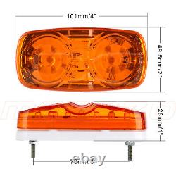 5pcs 17 LED Amber Cab Marker Light For Peterbilt For Kenworth + Free Side Marker