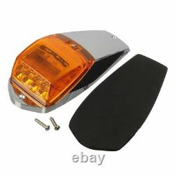 5pcs Yellow Amber Cab Marker Roof Running Top Lights Chrome for Peterbilt 17 LED