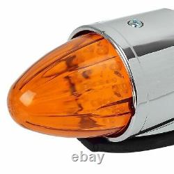 5x 17LED Amber Semi Truck Roof Cab Marker Clearance Light Assembly for Peterbilt