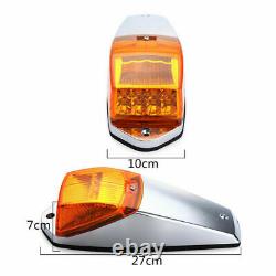 5x 17 LED Amber Top Cab Roof Clearance Marker Running Warning Light For Kenworth