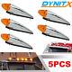5x Amber 17led Torpedo Cab Marker Clearance Roof Running Top Light For Kenworth
