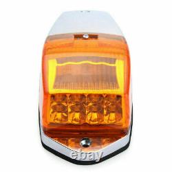 5x Amber 7 LED Cab Roof Marker Running Lights for Peterbilt/Kenworth/Volvo/Mack