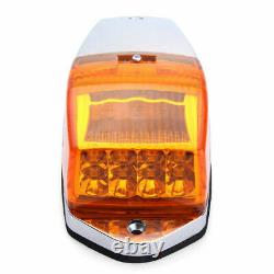 5x Amber Cab Marker Warn Light Top Roof Light LED For Trucks Peterbilt Kenworth