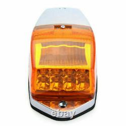 5x Amber LED Cab Marker Light Kit For Semi Truck Peterbilt Kenworth Freightliner