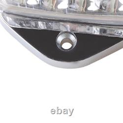 5x Clear Amber 17-LED 12V Cab Marker Top Roof Running Light Chrome for Peterbilt