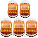 5x Led Amber Cab Roof Top Clearance Marker Running Light For Kenworth Peterbilt