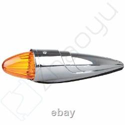 9X 390mm Torpedo Big Rig Amber Led 17 Diodes Cab Roof Top Running Light for T800