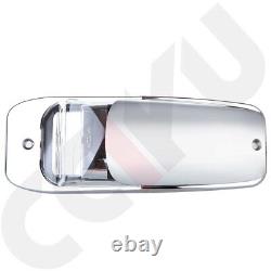 9pcs Chrome Amber 7 LED Upper Cab Marker Lights for Peterbilt Kenworth