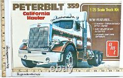 AMT USA 1/25 Model Kit Peterbilt 359 California Hauler Truck Tractor Cab NIB