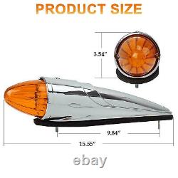 Amber LED Semi Truck Roof Cab Marker Clearance Lights for Peterbilt Mack Trailer