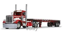 DCP 60-1682 Peterbilt Model 359 Day Cab with48' Utility Flatbed 1/64 Die-cast MIB