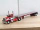 Dcp Red Peterbilt 359 Day Cab Tandem 48ft Flatbed Single Drive 60-1682 1/64