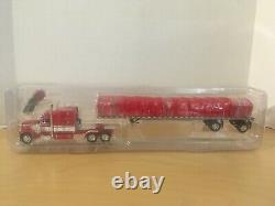 Dcp#32888 A Owner Operator Pete 379 Semi&covered Wagon Flat Bed Trailer 164/fc