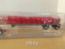 Dcp#32888 A Owner Operator Pete 379 Semi&covered Wagon Flat Bed Trailer 164/fc