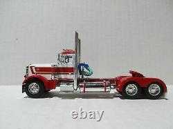 Dcp First Gear 1/64 Scale 379 Peterbilt, Day Cab, Red & White, Wti Rear Fenders