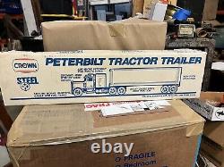 ERTL 1/25 Scale Crown Racing Petroleum Peterbilt Tractor Trailer With Sleeper NIB