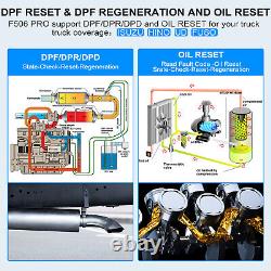 FCAR F506 PRO Deisel Truck Scanner OBD2 All System Scan Tool DPF Regen Oil Reset