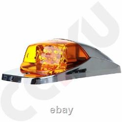 For Kenworth Peterbilt M27011Y Amber Roof Cab Marker Clearance Light 7LED Qty-11