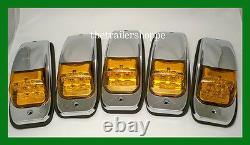 Kenworth Peterbilt Roof Cab Marker Light LED Set of 5