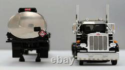 NEW BLACK DCP 1/64 PETERBILT 359 DAY CAB 245 FRAME With HEIL FUEL TANKER