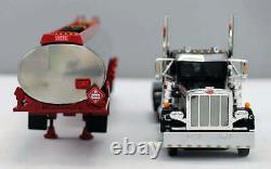NEW BLACK & SILVER DCP 1/64 PETERBILT 359 DAY CAB 245 FRAME With HEIL FUEL TANKER