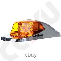 New For Kenworth Peterbilt M27011Y Amber Roof Cab Marker Clearance Light 7LED