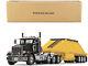 Peterbilt 367 Day Cab And Bottom Dump Trailer Black And Yellow 1/50 Diecast Mode
