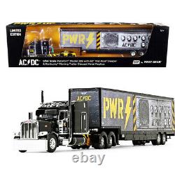 Peterbilt 389 63 Mid-Roof Sleeper Cab with Kentucky Moving Trailer AC/DC Po