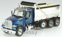 Peterbilt 567 Dump Truck Legendary Blue cab + Chromed dump body 71073