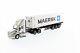 Peterbilt 579 Silver Day Cab Tractor On-highway Truck With Skeleton Trailer A