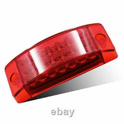 Red/Amber 6 21 LED Side Marker Lights Clearance Turn Signal Light Trailer Truck