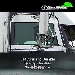 RoadWorks 30436 Stainless Steel 5 Chop Tops Peterbilt Legacy Style Cab 1973