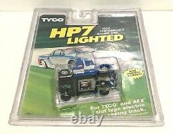 Tyco Hp7 Peterbilt Cab Lighted Blu/pnk/wht Ho Slot Car No. 6944 Nos