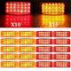 Universal Amber/red Sealed Side Marker 21led Light Trailer Clearance Lights Ip65